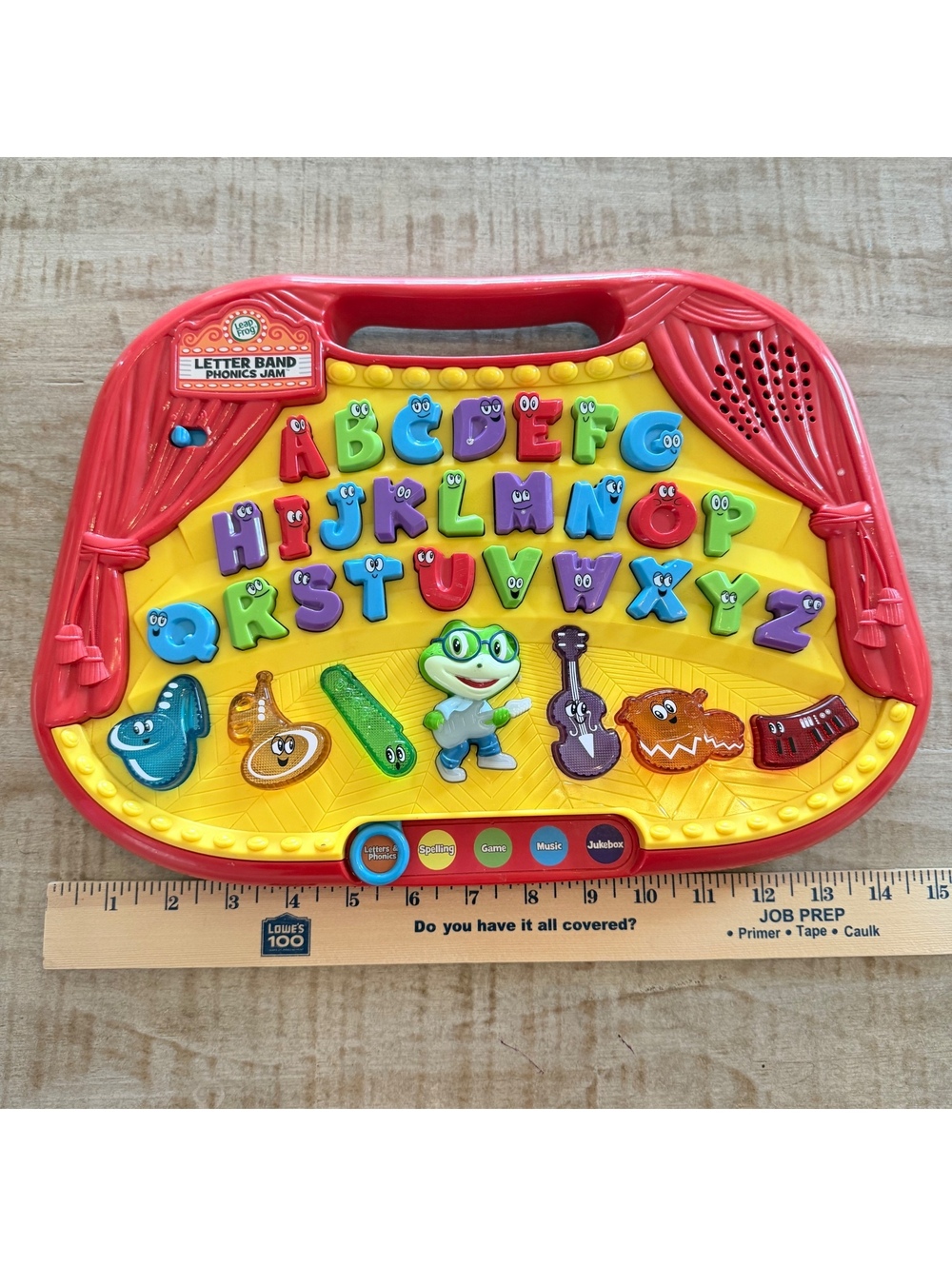 LeapFrog Letter Band Phonics Jam ABC Alphabet Educational Learning Toy Tested